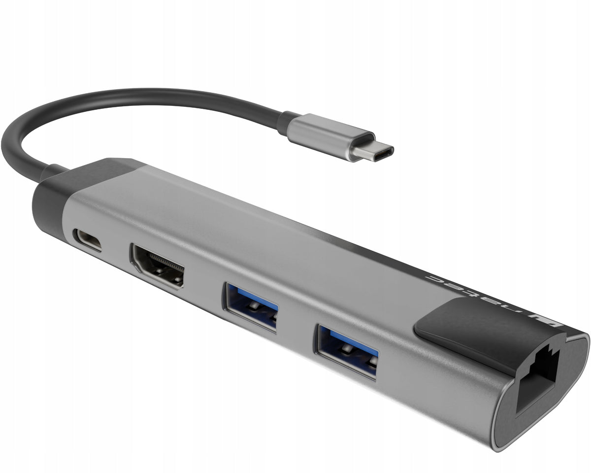 Docking Station Multiport Adapter Fowler Go HDMI 4K HUB RJ45 DeX Manufacturer Natec