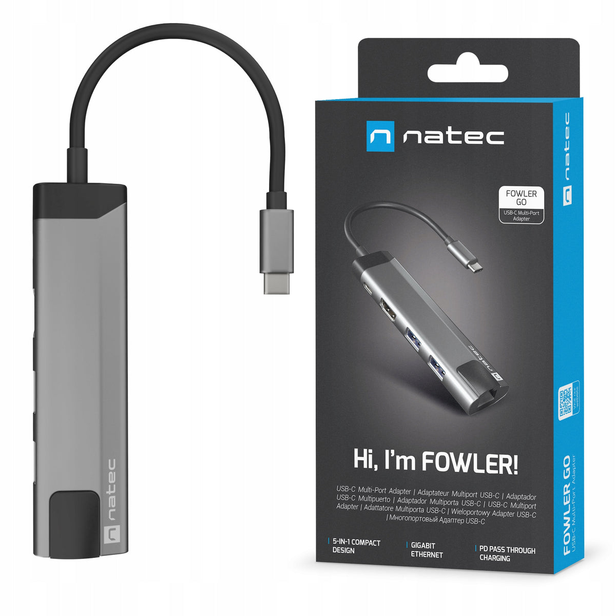 Docking Station Multiport Adapter Fowler Go HDMI 4K HUB RJ45 DeX