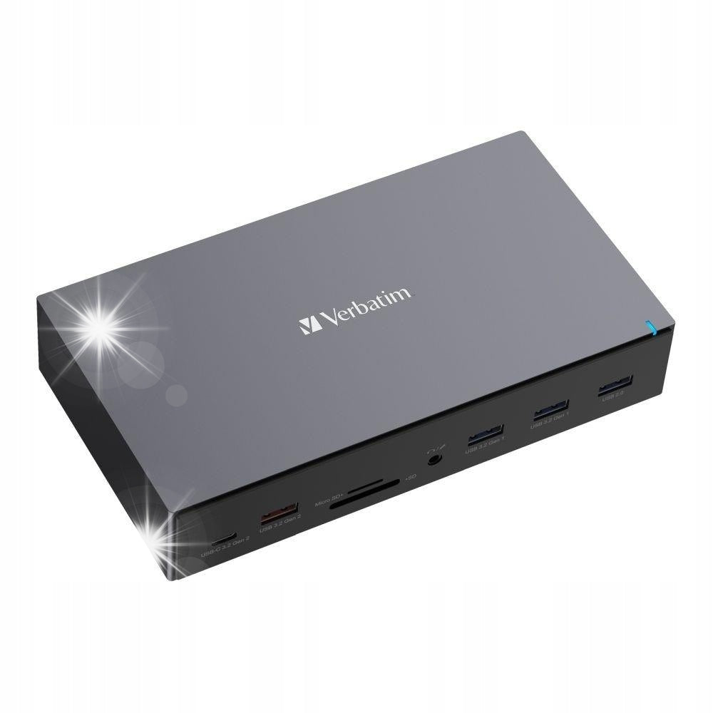 Docking station Verbatim USB-C Pro CDS-17 3xHDMI 2xDP RJ-45 5xUSB 2xUSB-C S