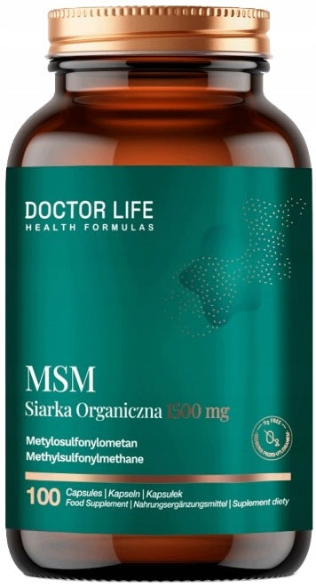 Doctor Life MSM ORGANIC SULFUR 700 mg 100 kaps JOINTS BONES