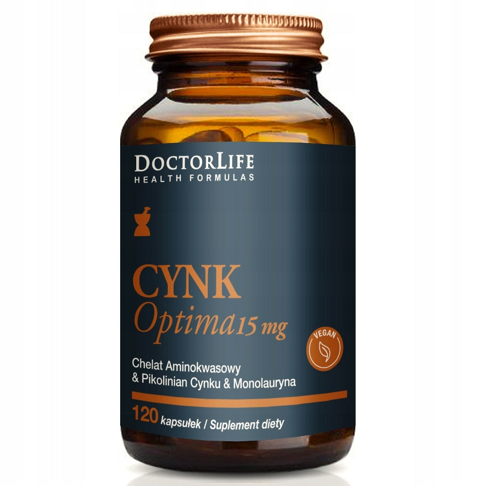 Doctor Life Zinc Optima, 15 mg, dietary supplement Expiration date at least 3 months from the date of purchase