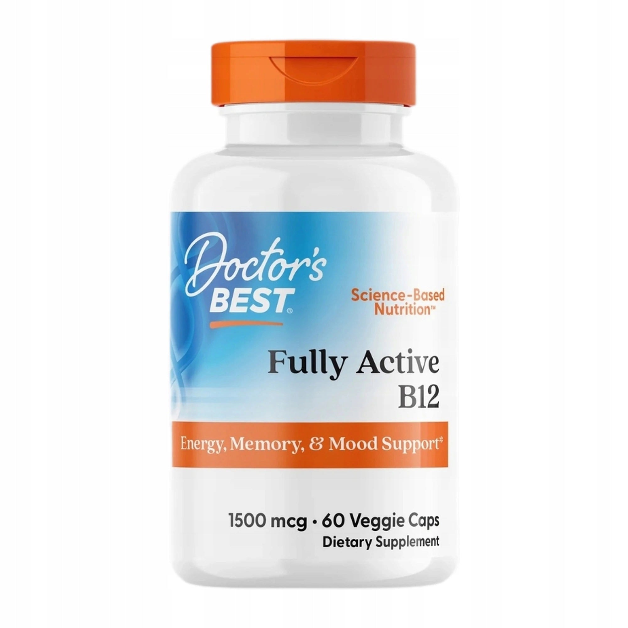 Doctor's Best Fully Active B12 1500mcg 60 kaps. Methylcobalamin