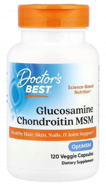 Doctor's Best - Glucosamine, Chondroitin, MSM | JOINTS | 120 kaps. + FREEBIE Packaging status original