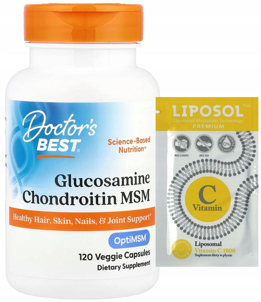 Doctor's Best - Glucosamine, Chondroitin, MSM | JOINTS | 120 kaps. + FREEBIE