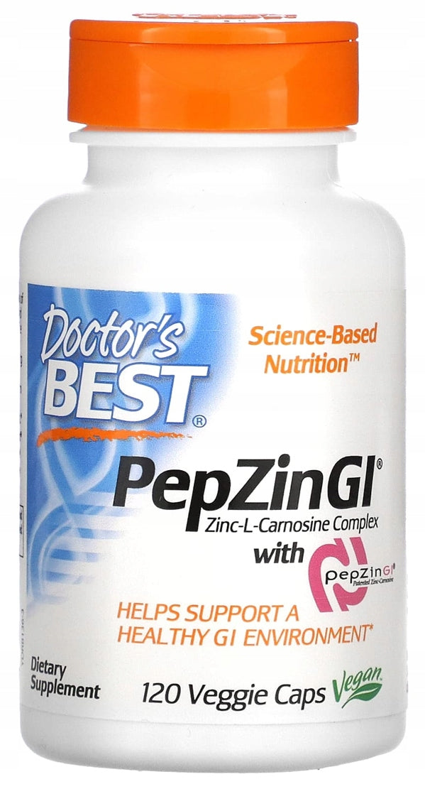 Doctor's Best PepZin Gl | Zinc L-Carnosine complex | STOMACH 120 kaps. Medical device no