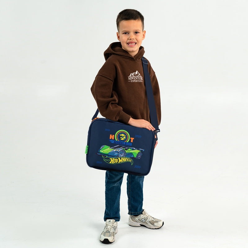 Document bag for boy folder with handle for plastic Hot Wheels Kite Manufacturer code HW26-589