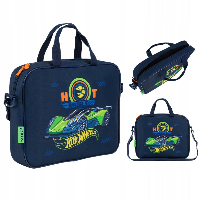 Document bag for boy folder with handle for plastic Hot Wheels Kite