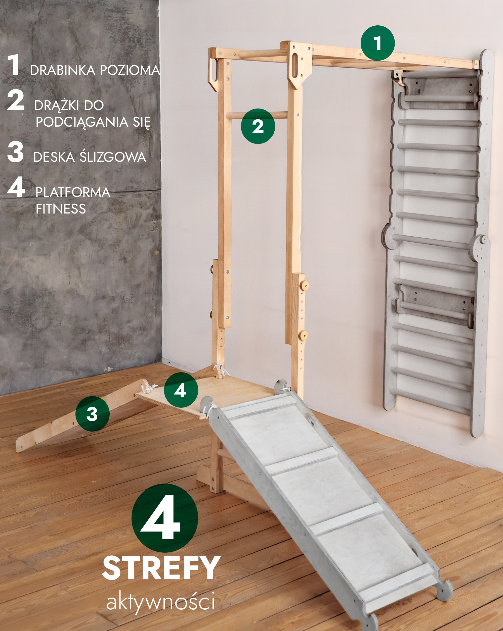 Dodatek do Ściana Szwedzka, element wspinaczkowy Montessori Plac Zabaw Manufacturer code 4820281140914