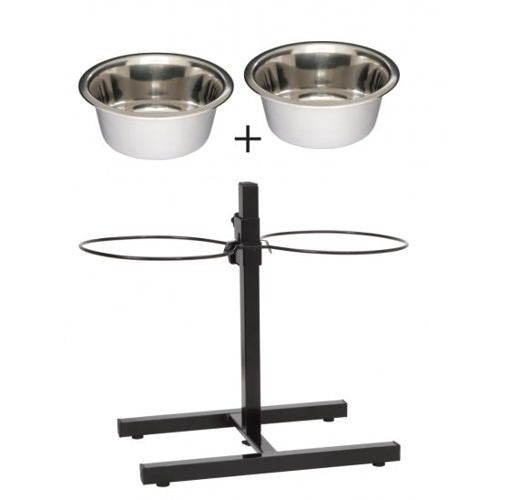 Dog Adjustable Stand Bowls 2 x 2,8 L Brand Lupipets