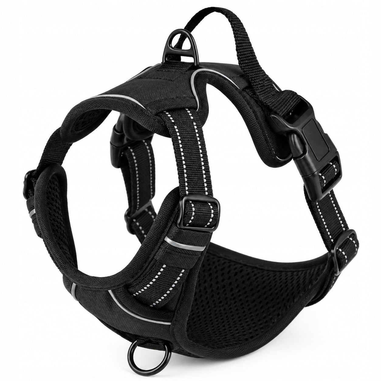 Dog BRACES PRESSURE-FREE black PetGang GUARD M 38-71cm Dachshund Pug Trade name Szelki M