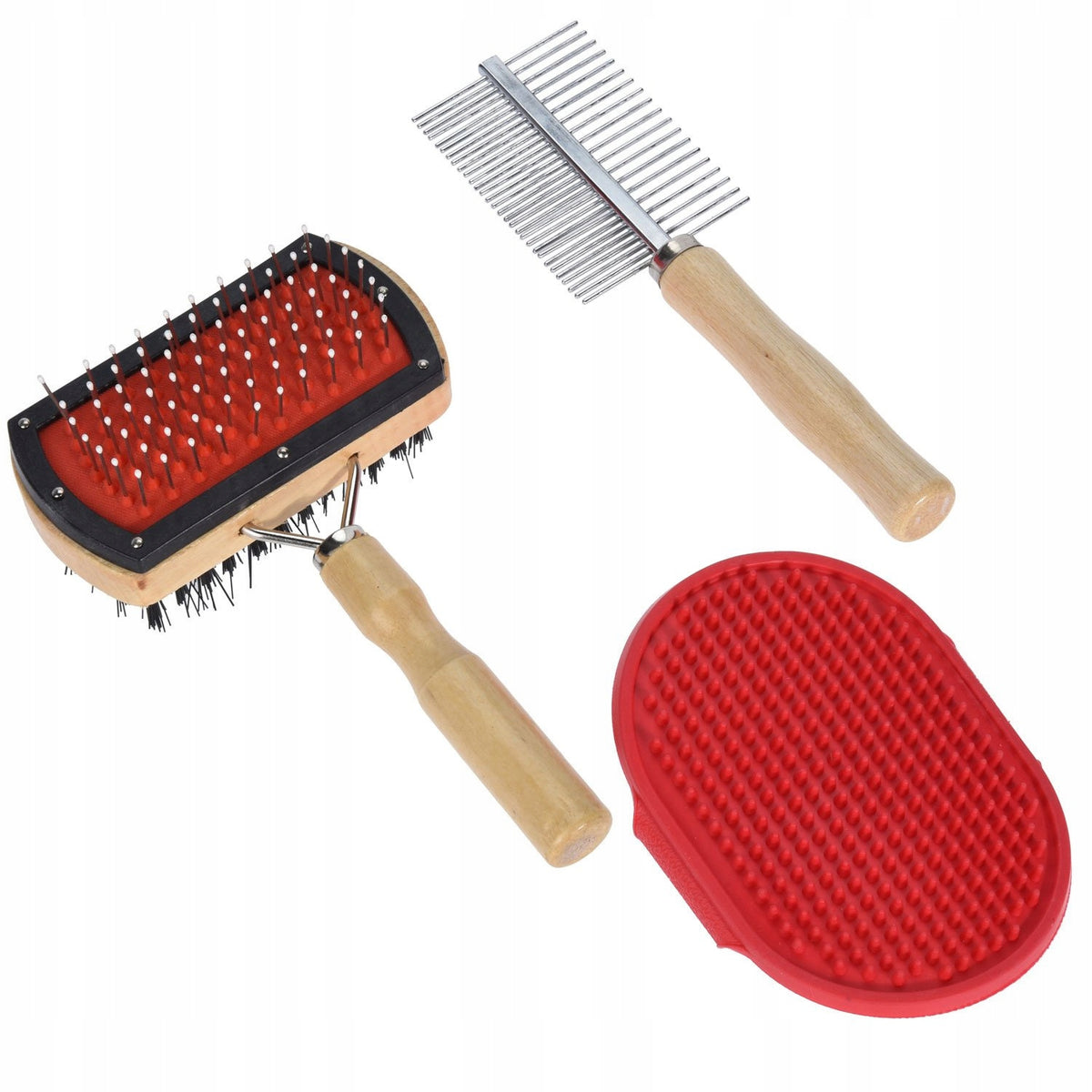 Dog BRUSHES Effective Combing Kit 3x FOR COMBING HAIR Brand Pets Collection