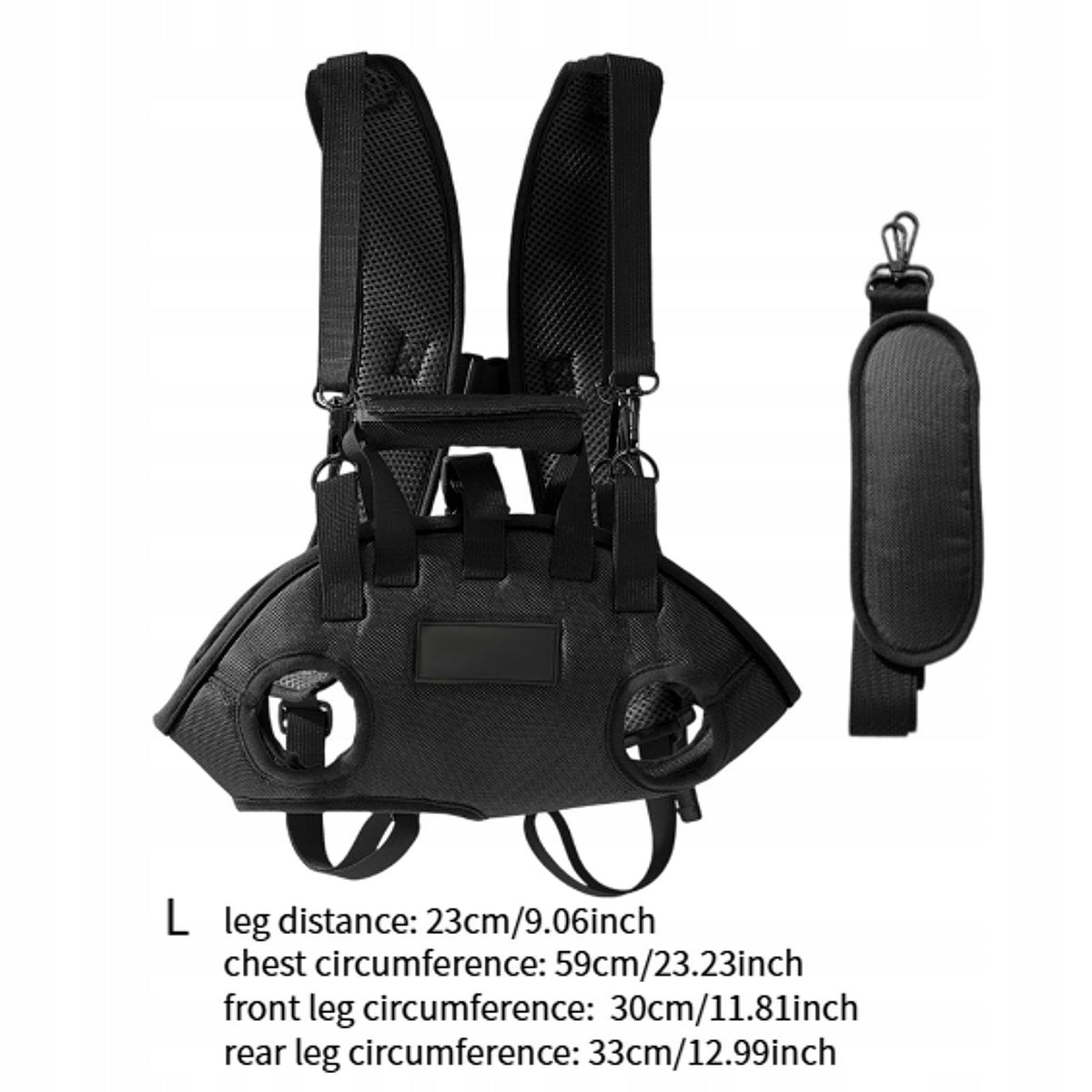 Dog Backpack Carrier Pet Support Harness for Stairs for Elderly Dogs L Packaging status original