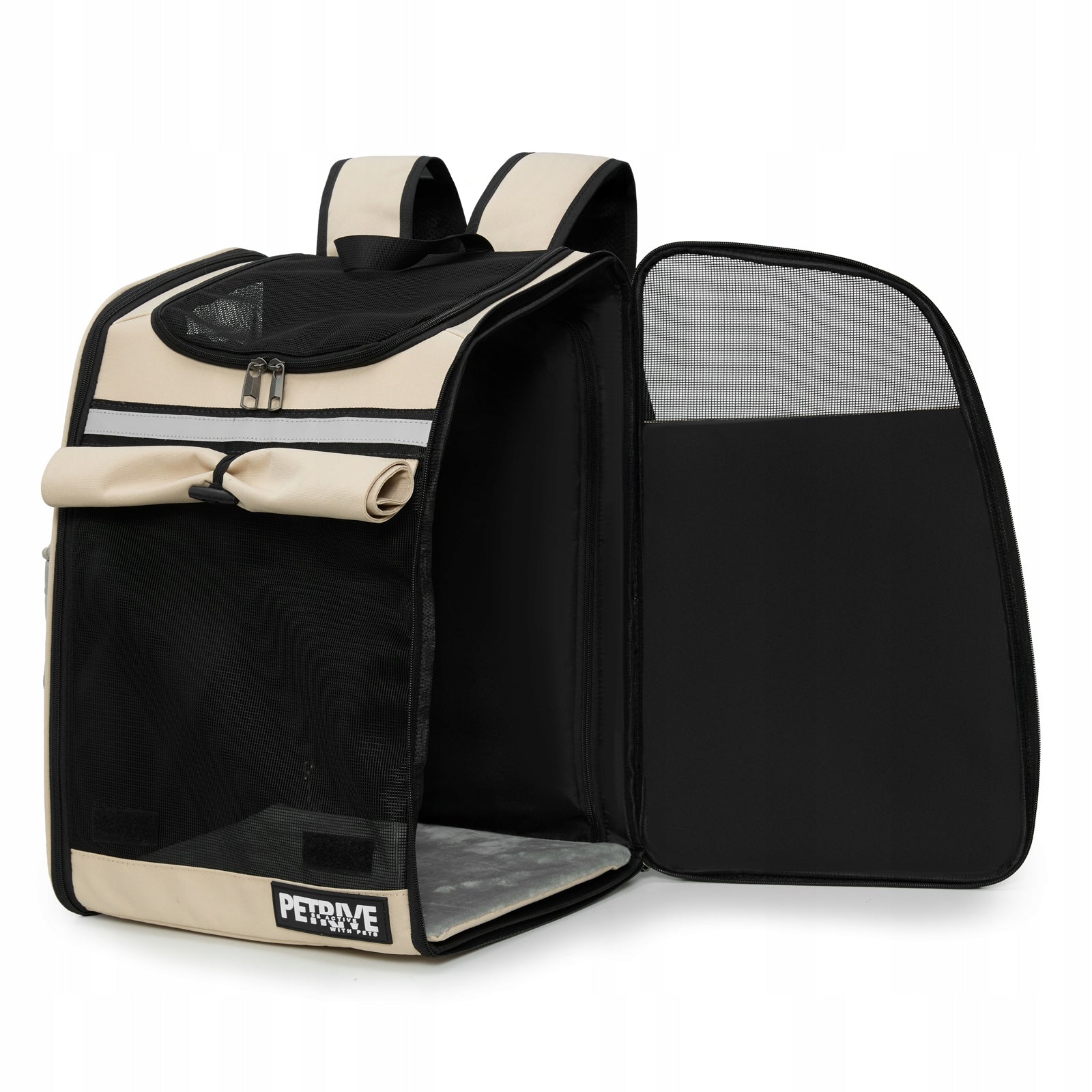 Dog Backpack, MAXICARRY XL Expandable Cat Transporter up to 12 kg Product height 48 cm
