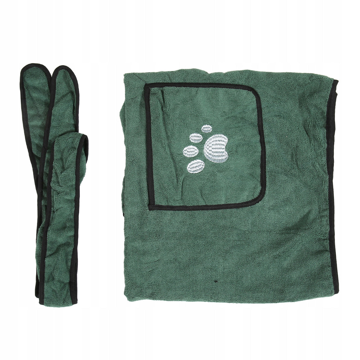 Dog Bathrobe Super Absorbent, Adjustable Dog Drying Coat 3F