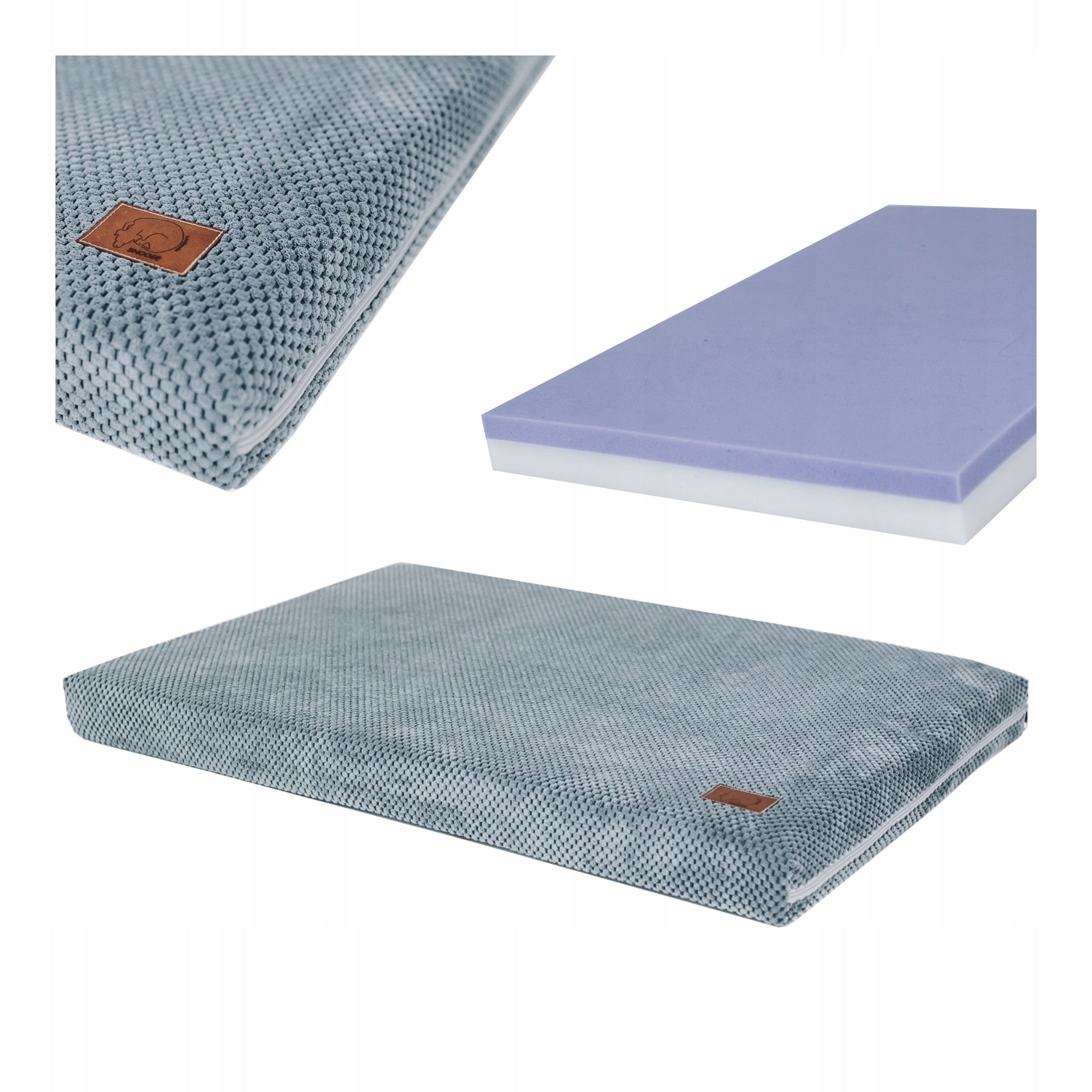 Dog Bed 90x60x7 High Elastic Foam Dog Mattress