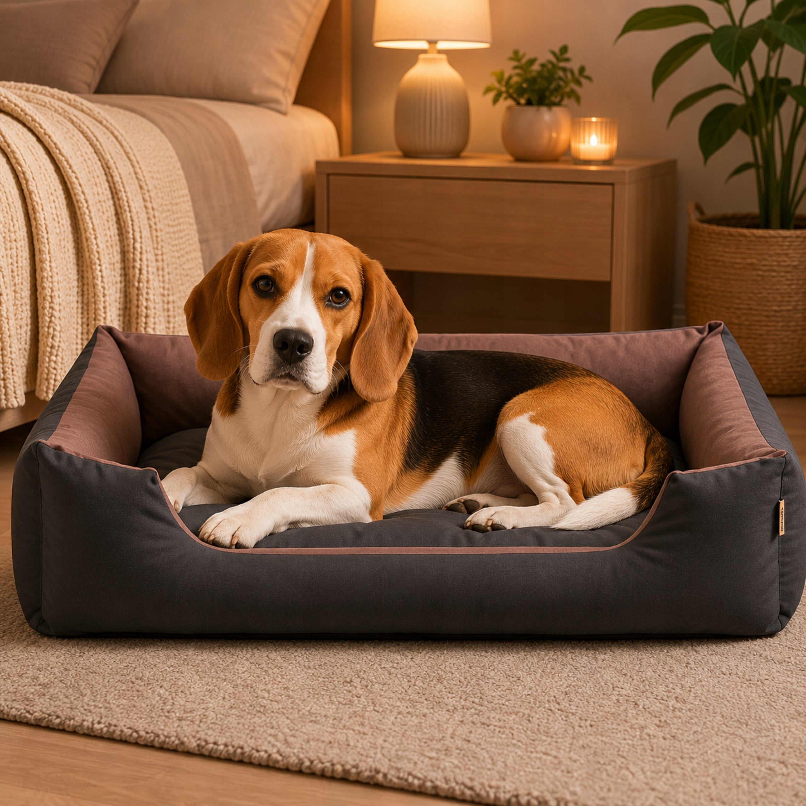 Dog Bed 90x70 XL Mattress Couch Cushion Bedding Sofa BRONZE Brand Pupil Komfort