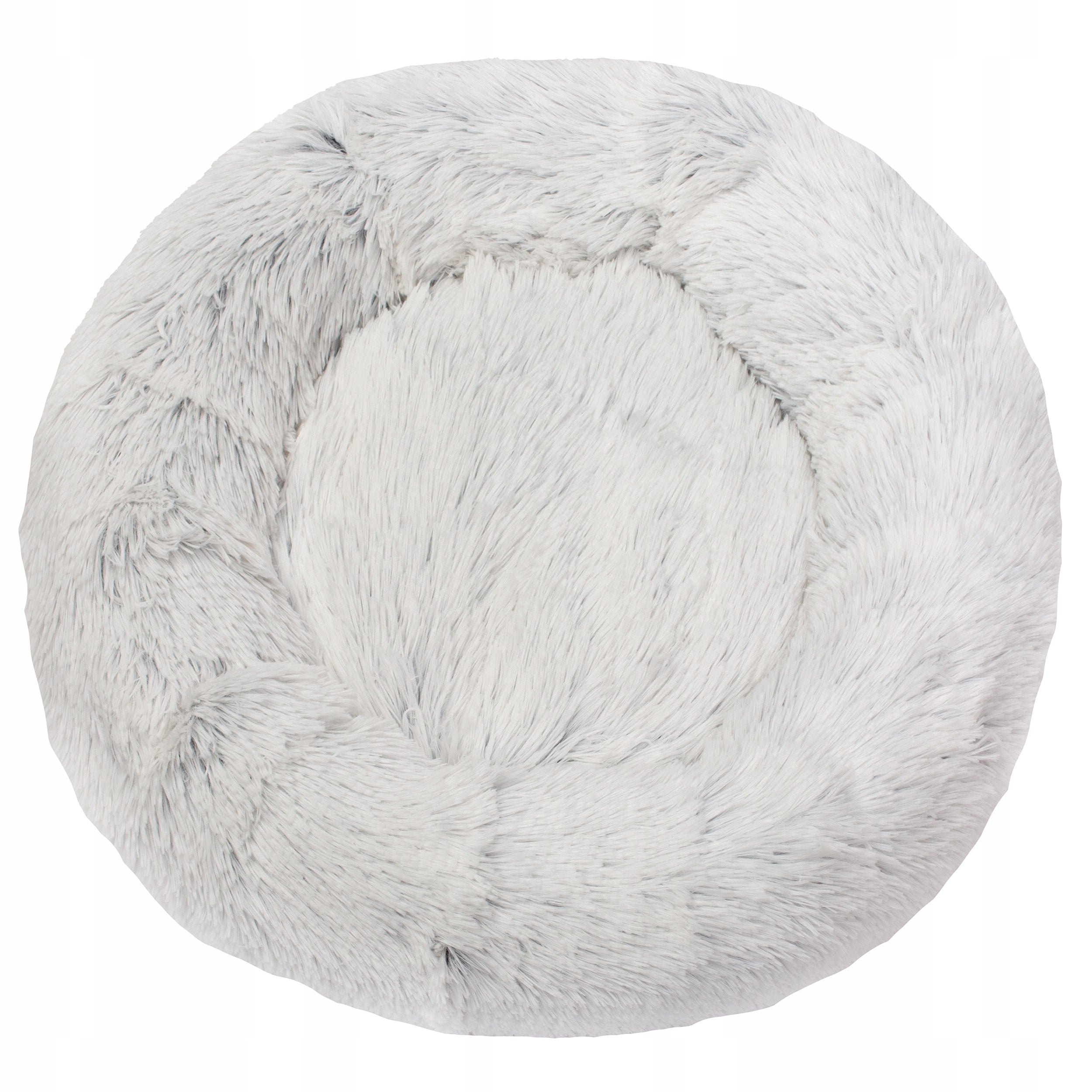 Dog Bed Cat Cloud Shaggy Plush Grey 40cm Brand no brand