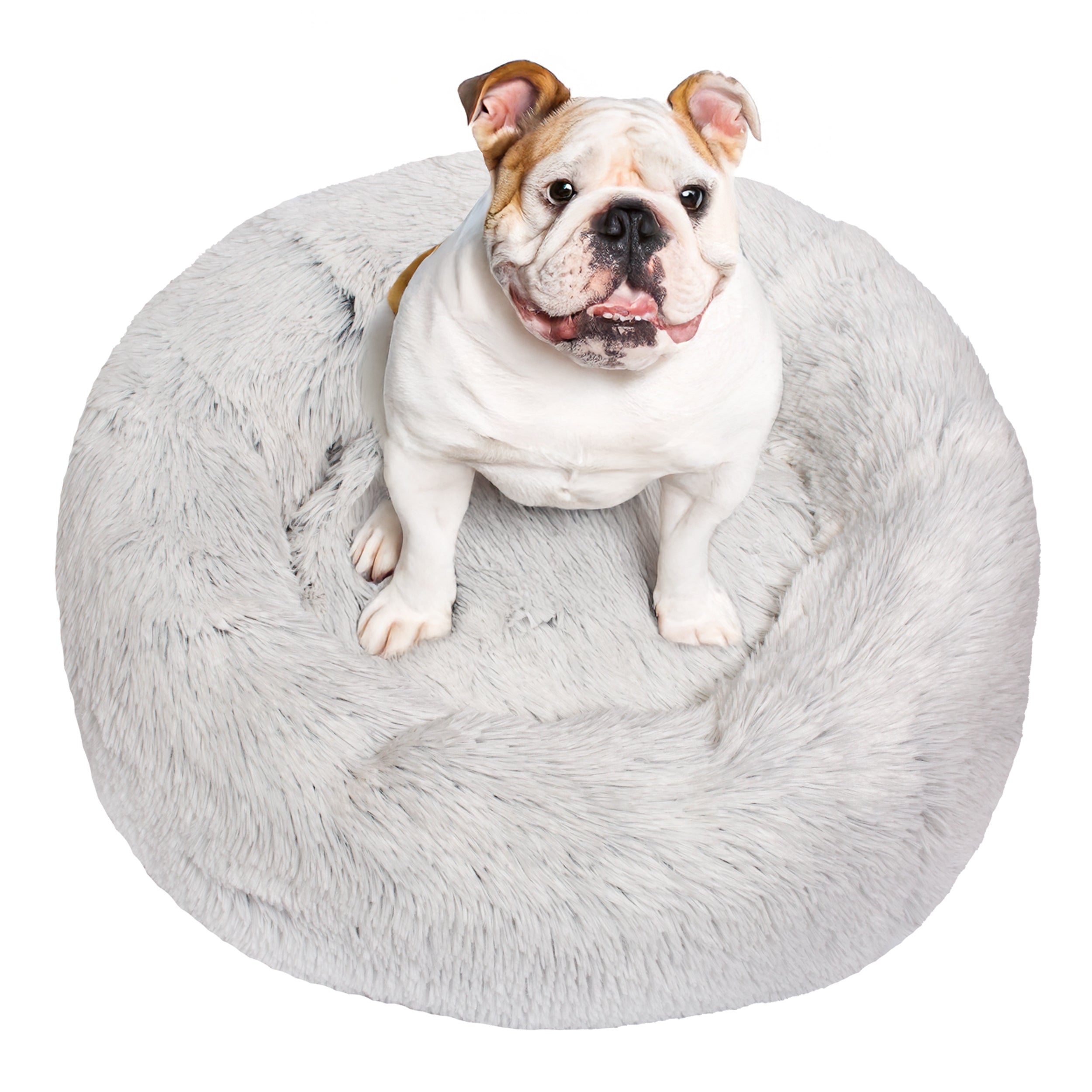 Dog Bed Cat Cloud Shaggy Plush Grey 40cm Kind bed