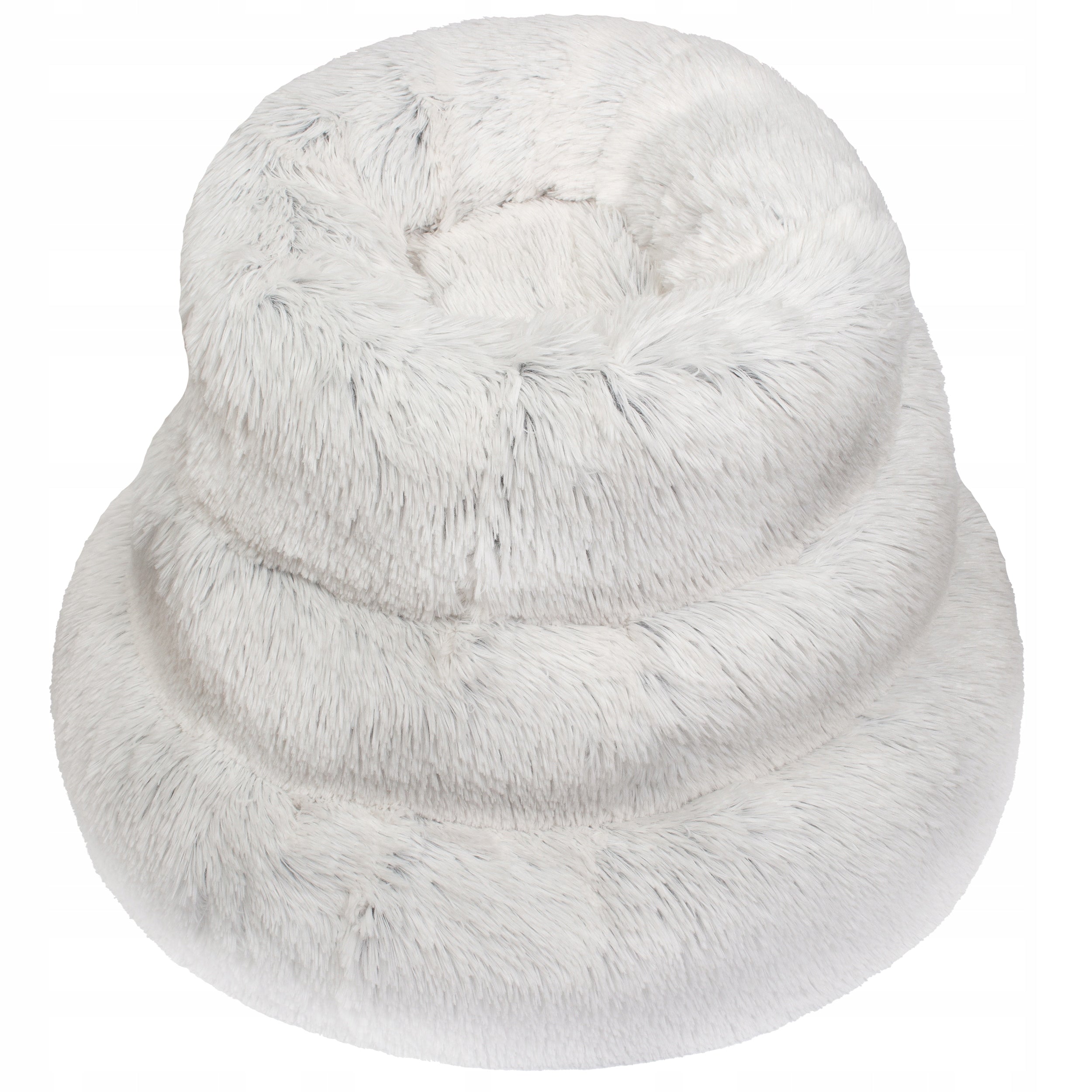 Dog Bed Cat Cloud Shaggy Plush Grey 40cm Length 40 cm