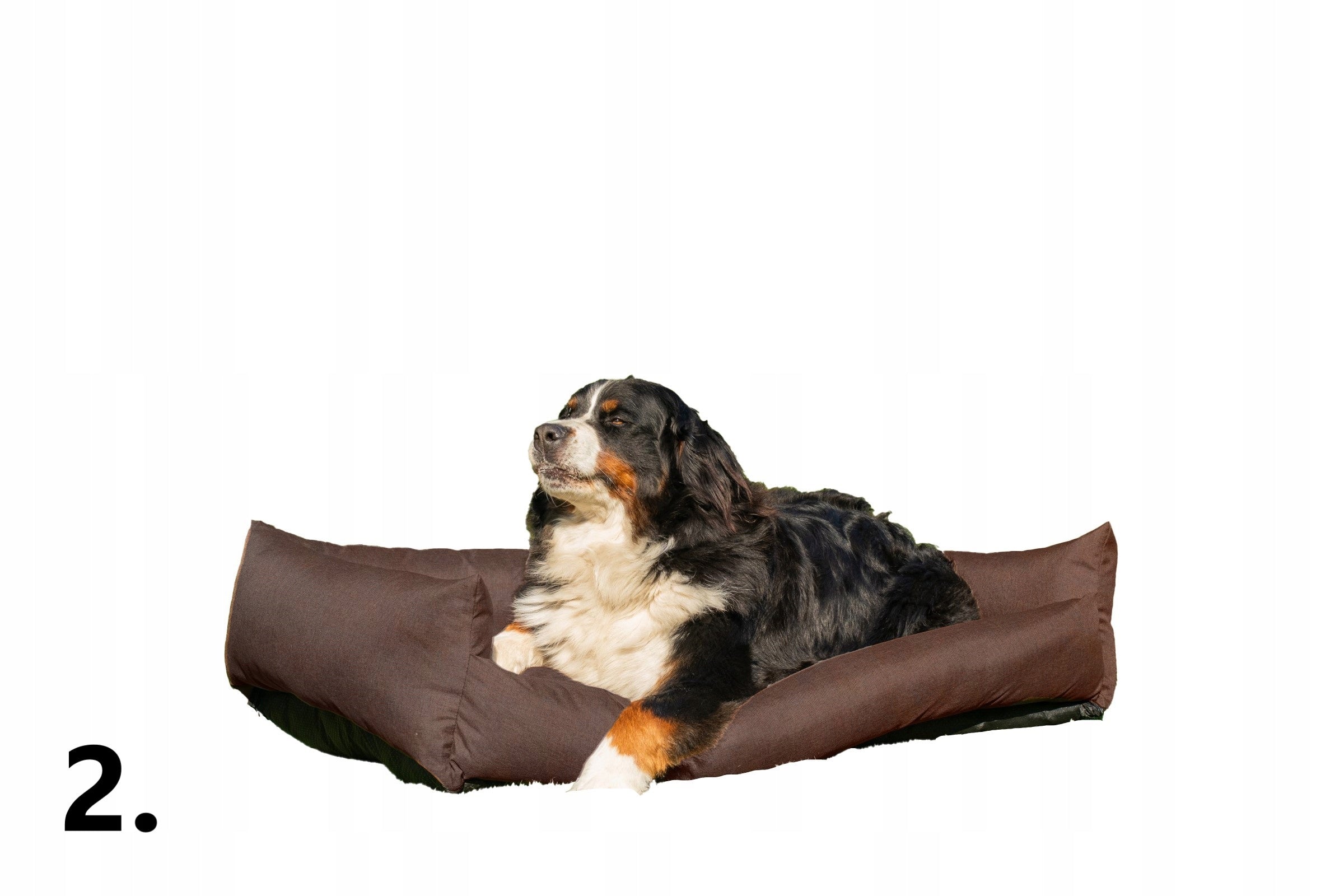 Dog Bed Couch 120x90 Velvet - Removable Cover Black Product width 90 cm