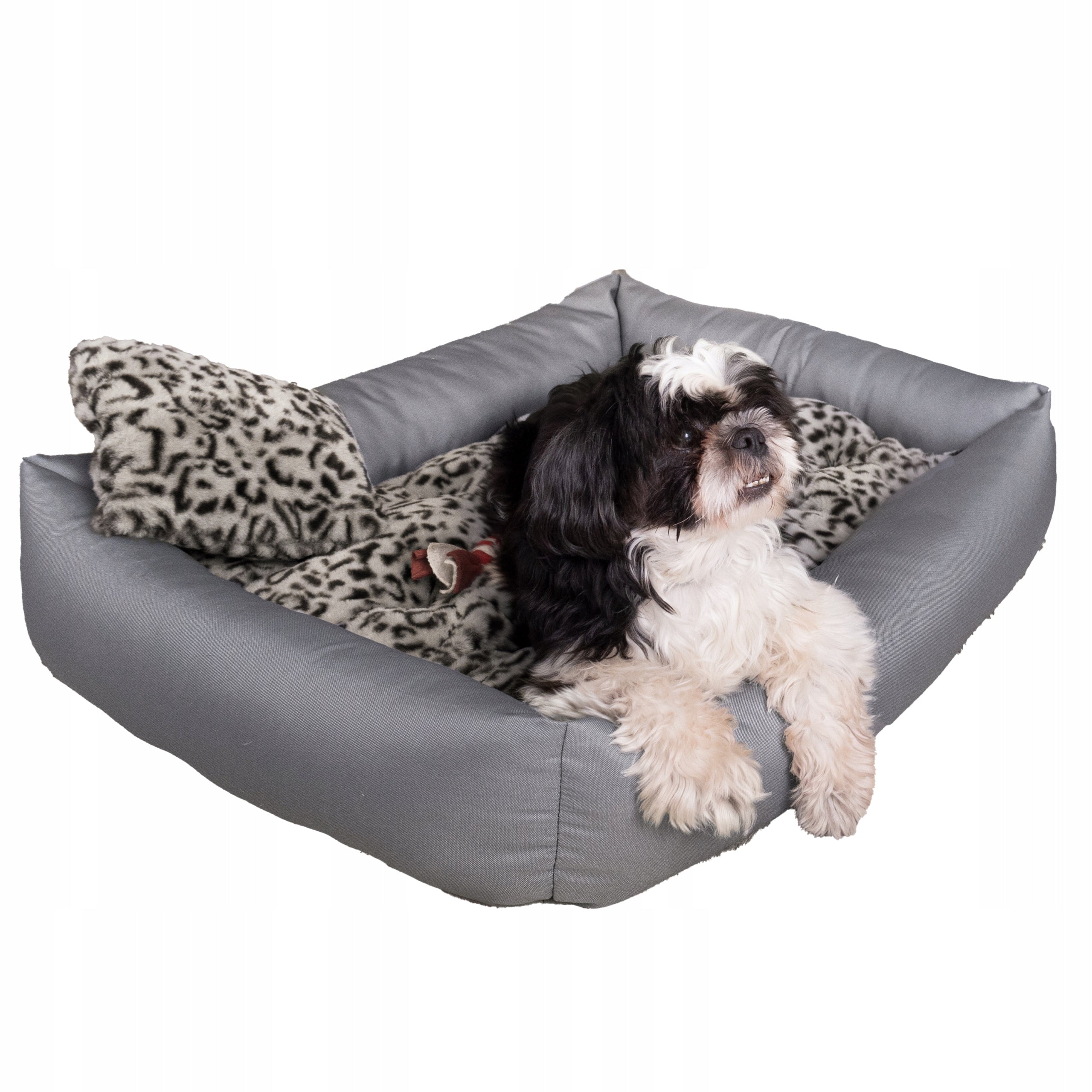 Dog Bed Couch 65x55 WATERPROOF Grey Length 65 cm