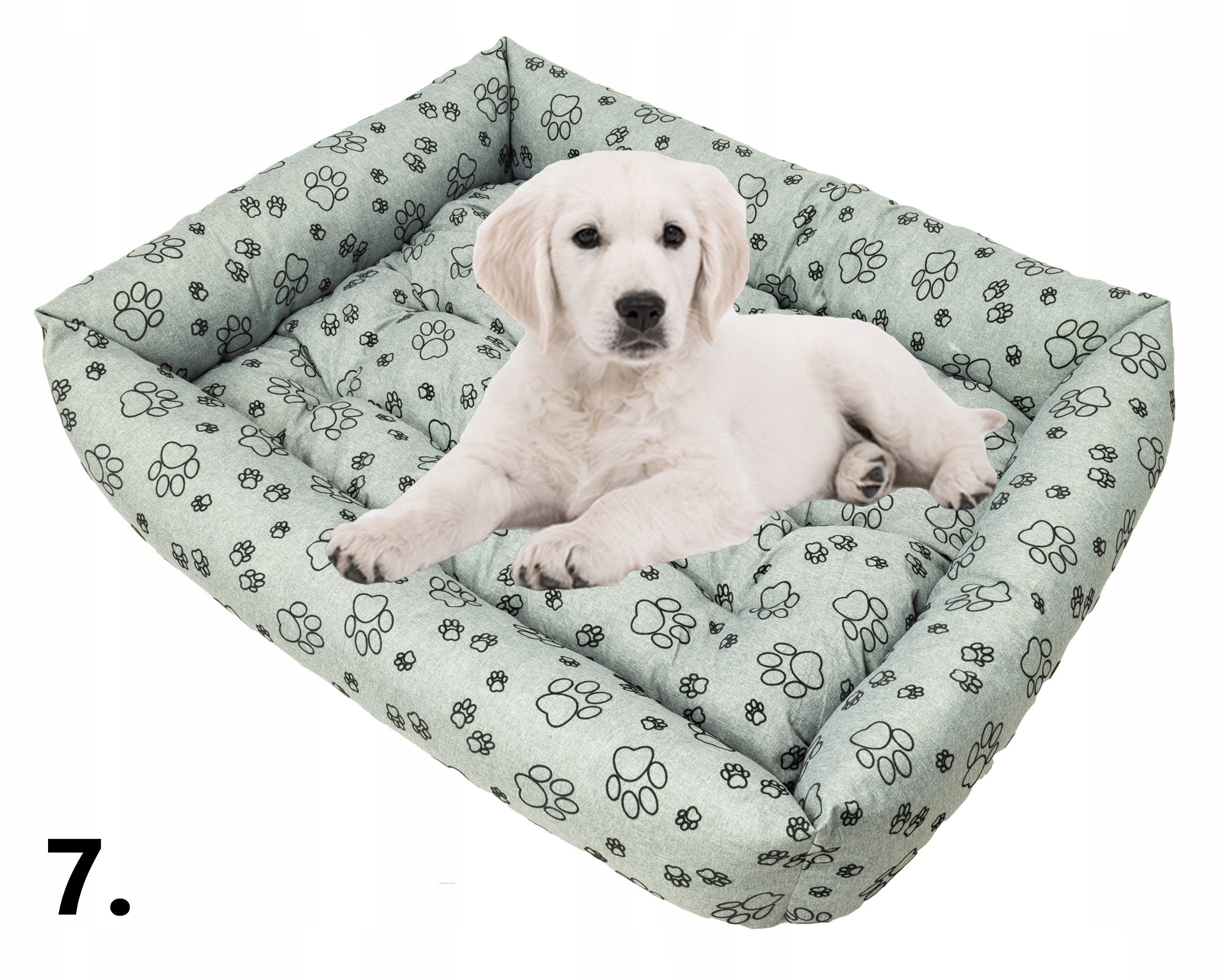 Dog Bed Couch 95x75 WATERPROOF Grey Shape rectangular