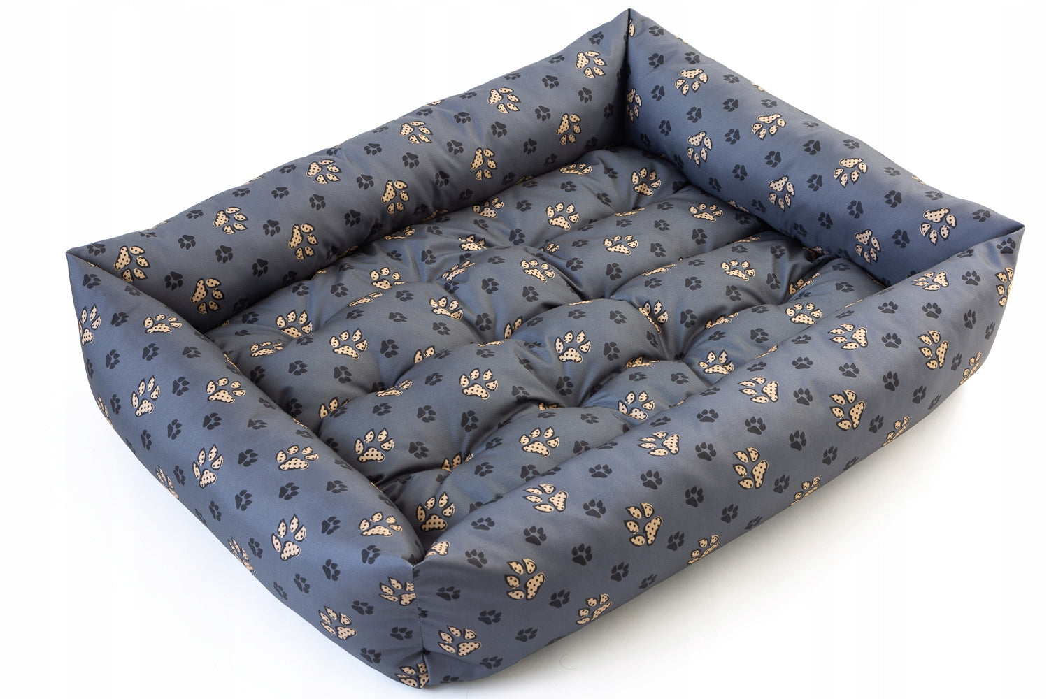 Dog Bed Couch Playpen 95x75 WATERPROOF Grey Colorful Paws Packaging status original