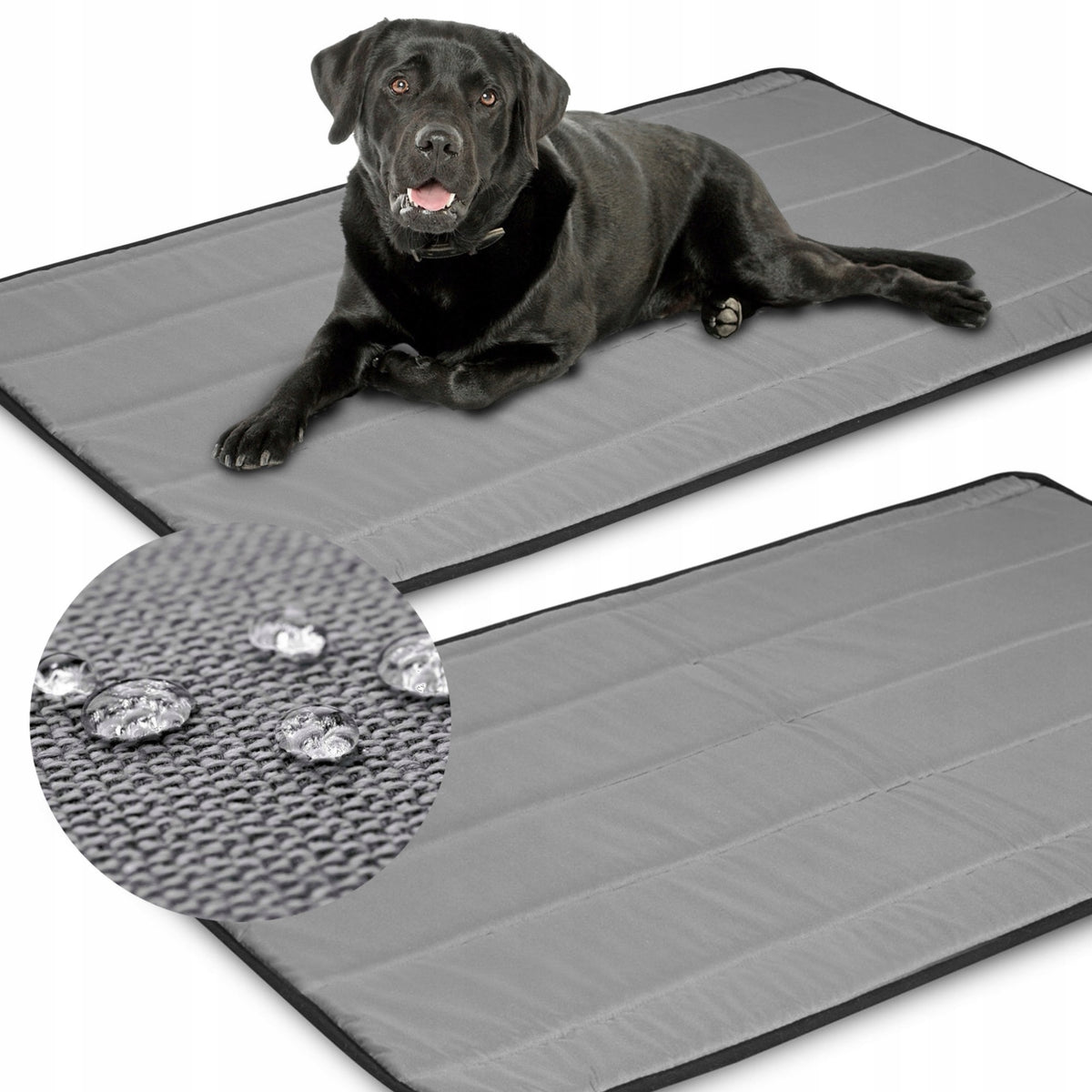 Dog Bed Mat Bedding Waterproof Grey Durable 100x70 cm