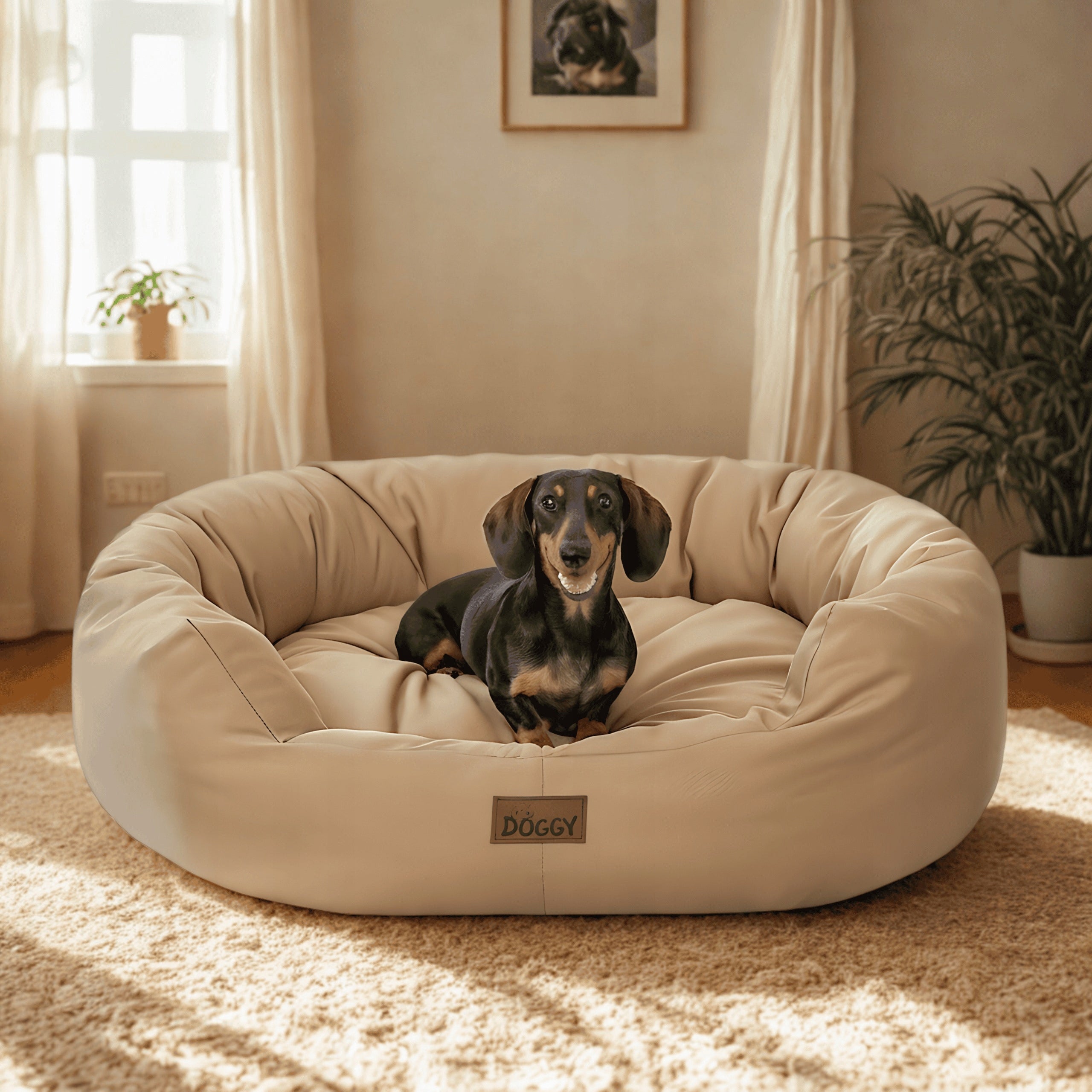 Dog Bed - Medium Dog Bed 94x75 cm - Removable Mattress Packaging status original