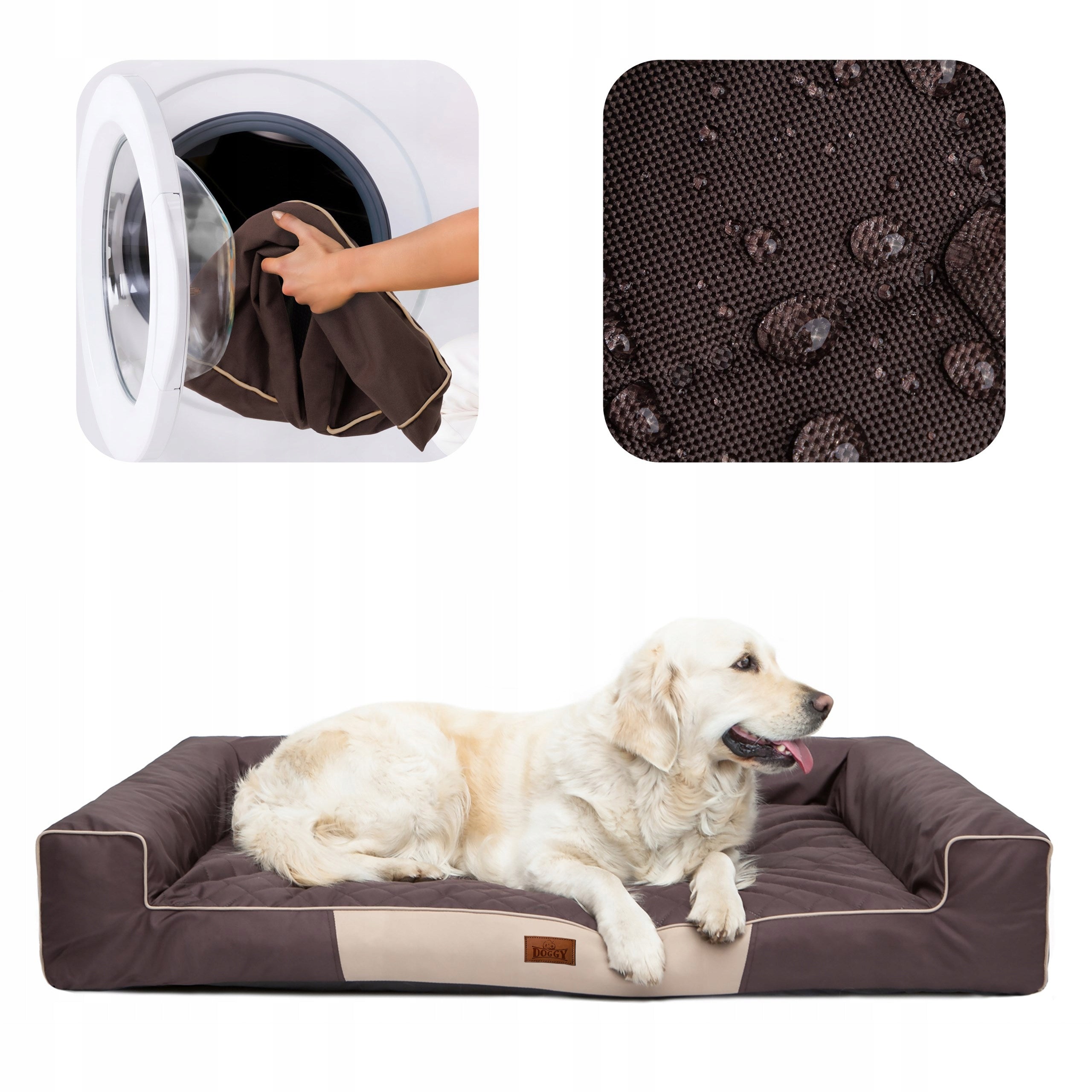 Dog Bed, Sofa WATERPROOF REMOVABLE COVER XL 100x65 cm