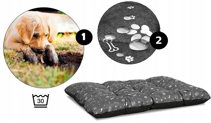 Dog Bed Waterproof Pillow Bone Silver Bedding XL 120x80 cm Manufacturer code PODPRES120/80KOSCISRE