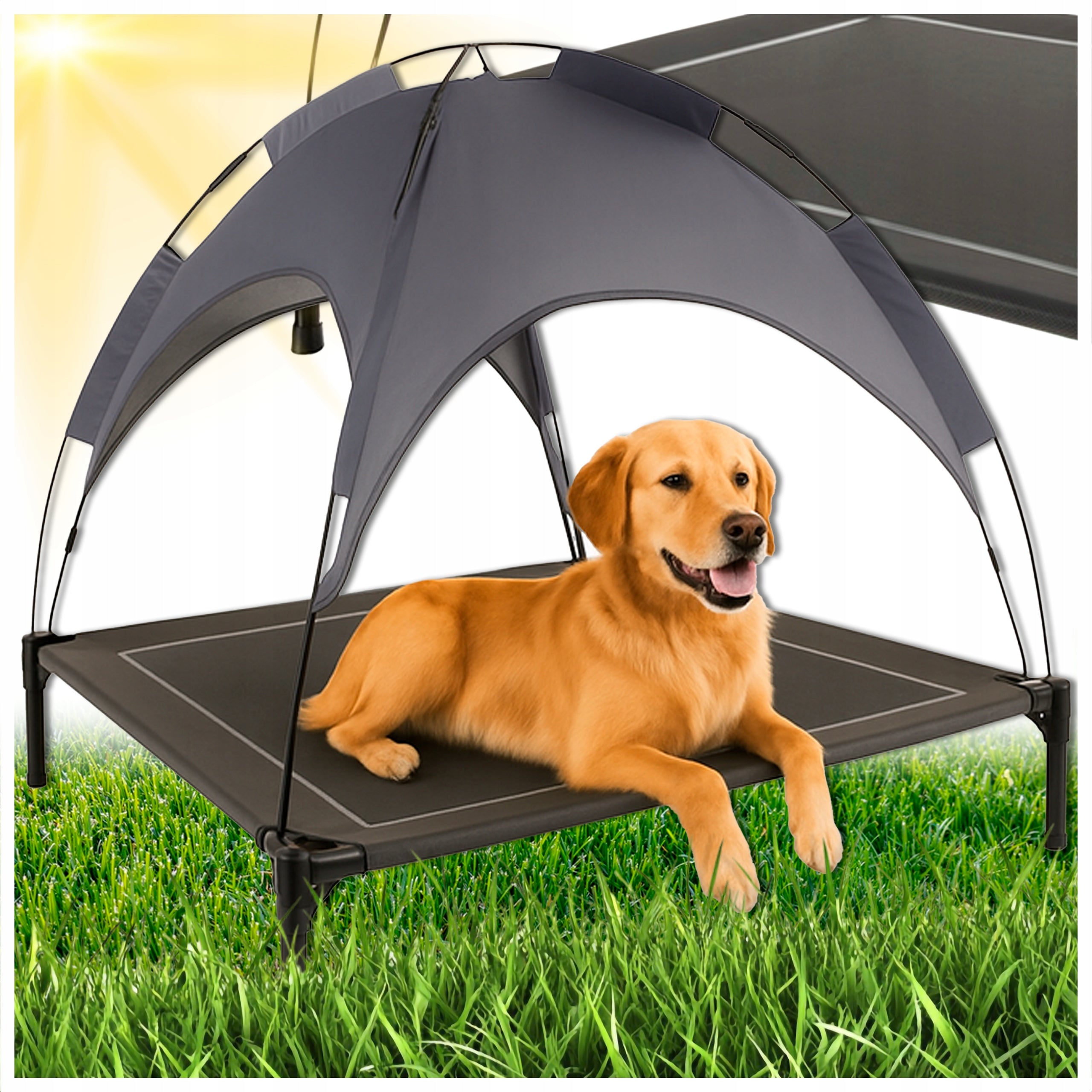 Dog Bed With Canopy Elevated Covered Tourist Large XXL