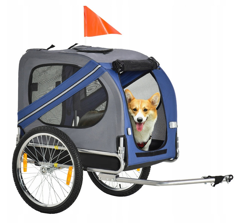 Dog Bicycle Trailer, Folding, Yellow