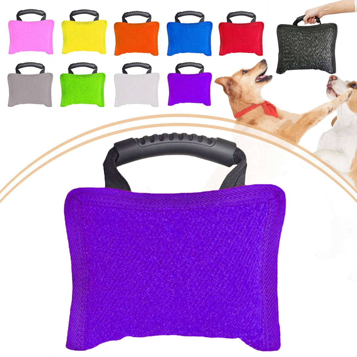 Dog Bite Pillow Premium Portable for Small and Medium Sized Dogs Violet