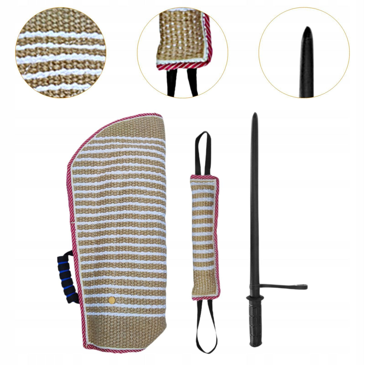 Dog Bite Sleeve Agility Trainers Arm Protection Dog Training Stick 3 pieces Packaging status original