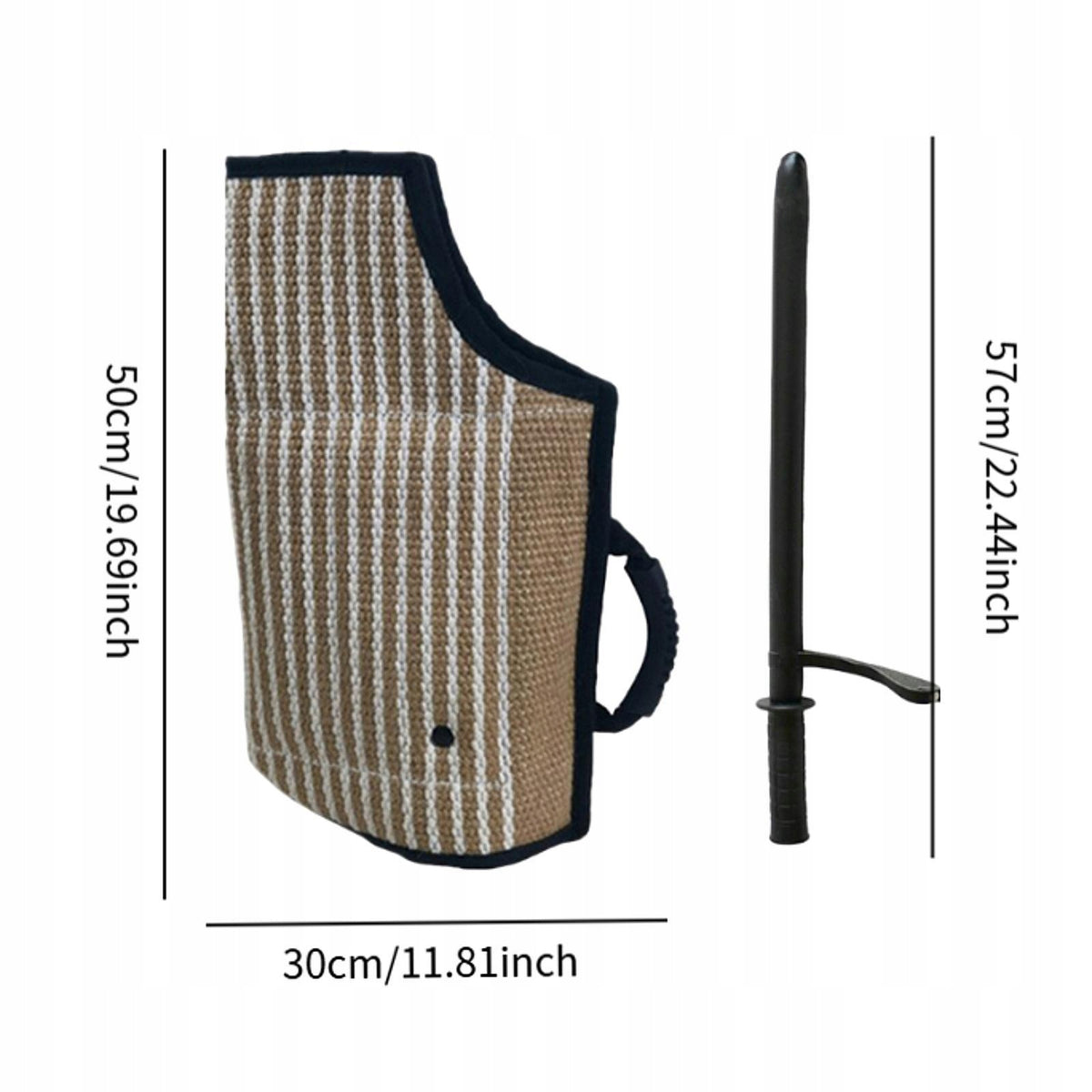 Dog Bite Sleeve Training Arm Protection Chewing Toy Jute Double 2 pieces Packaging status original
