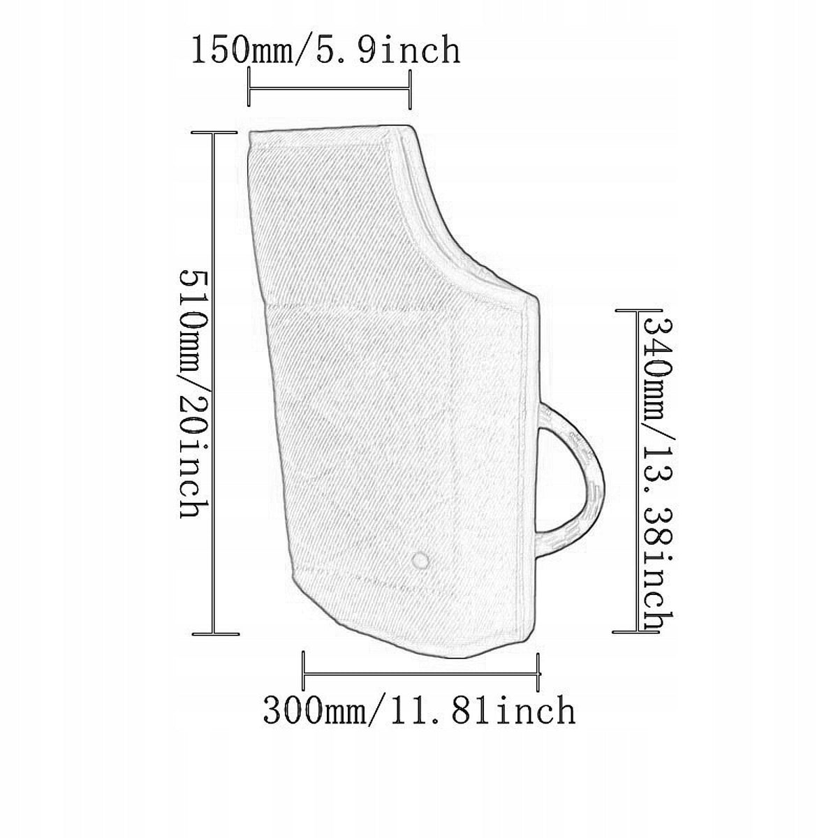 Dog Bite Sleeve for Small and Medium Dogs Bite Resistant Thick Red Packaging status original