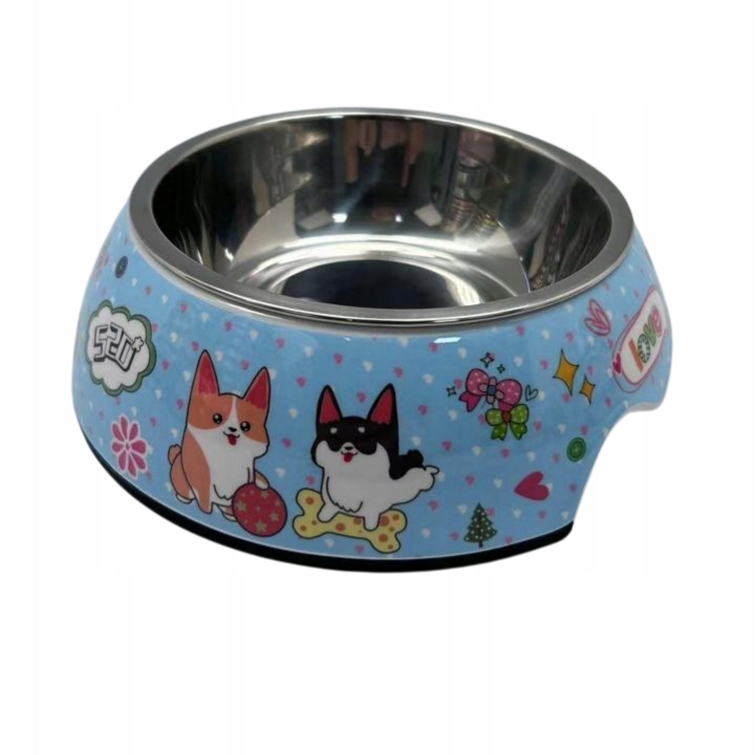 Dog Bowl, Non-Slip-Medium Blue Brand no brand