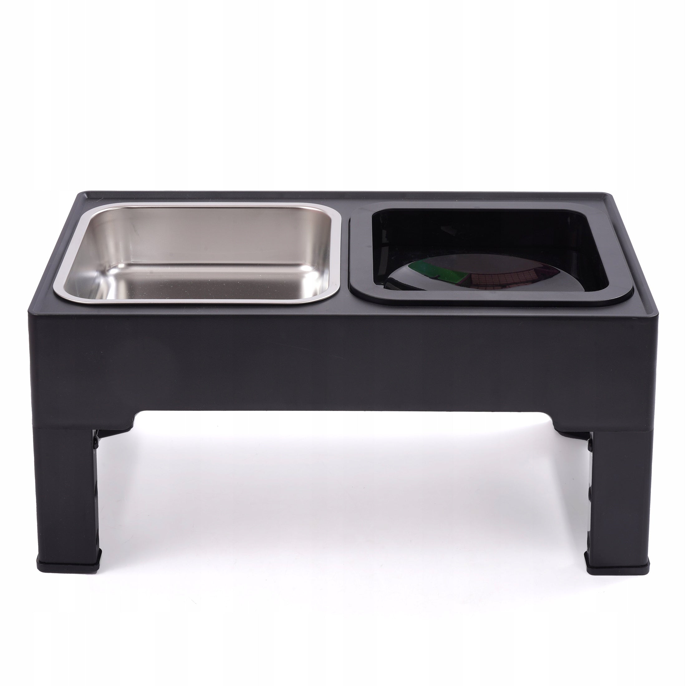 Dog Bowl Set Adjustable Height Double Non-Spill Metal 2in1 Trade name ZESTAW 2 MISEK