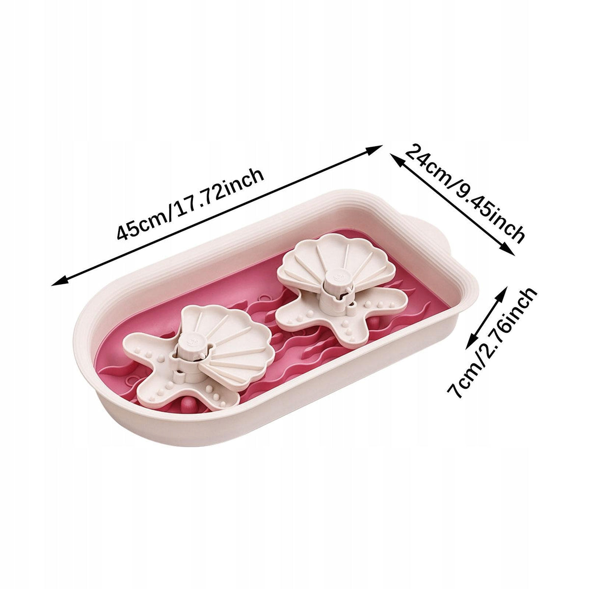 Dog Bowl Slow Feeder Interactive Dog Feeding Bowls Overfeed Stop Bloat red Packaging status original