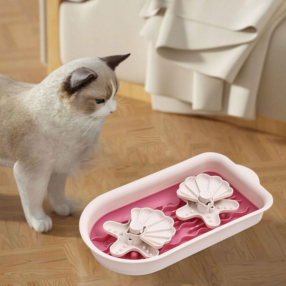 Dog Bowl Slow Feeder Interactive Dog Feeding Bowls Overfeed Stop Bloat red