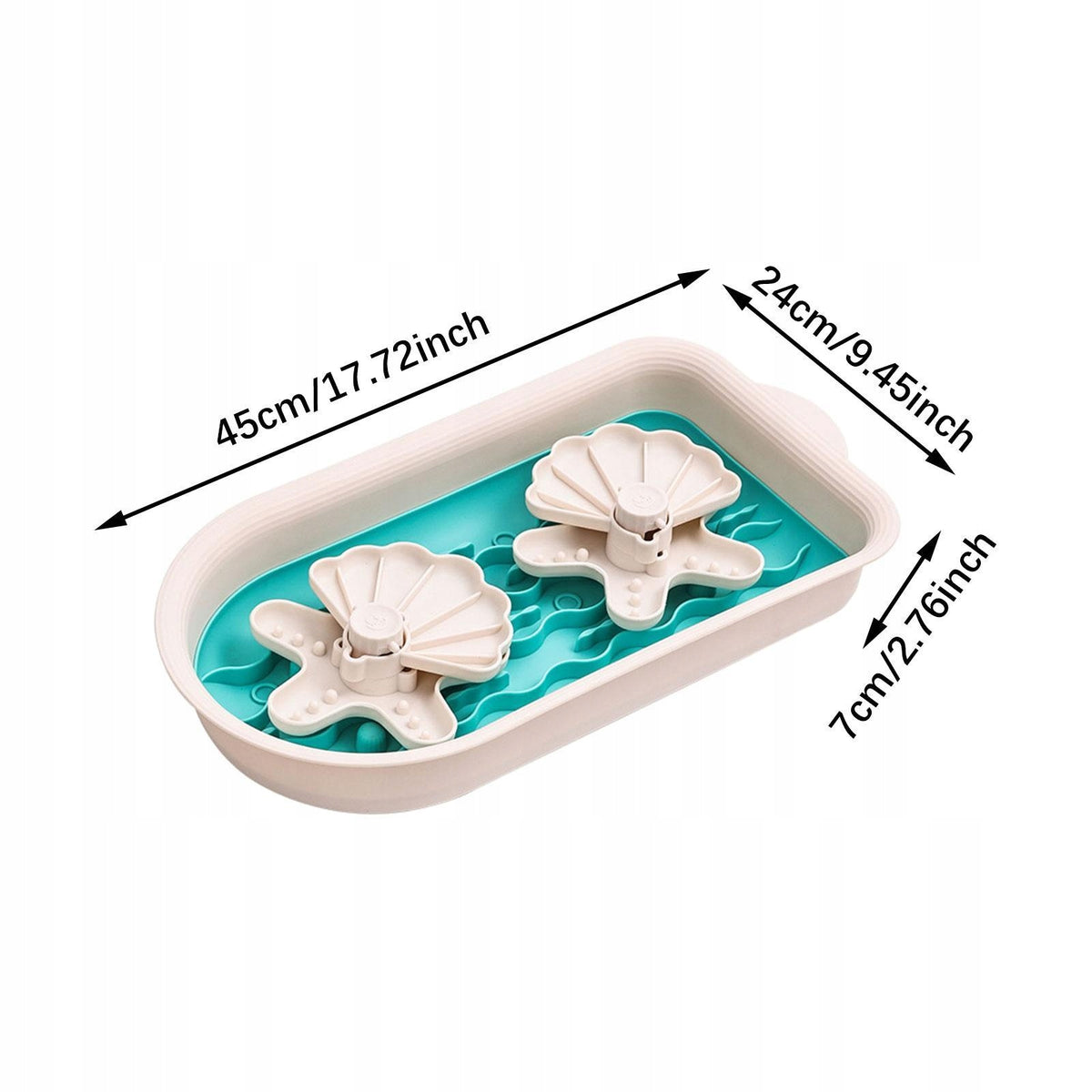 Dog Bowl Slow Feeder Interactive Dog Feeding Bowls Overfeed Stop green Packaging status original