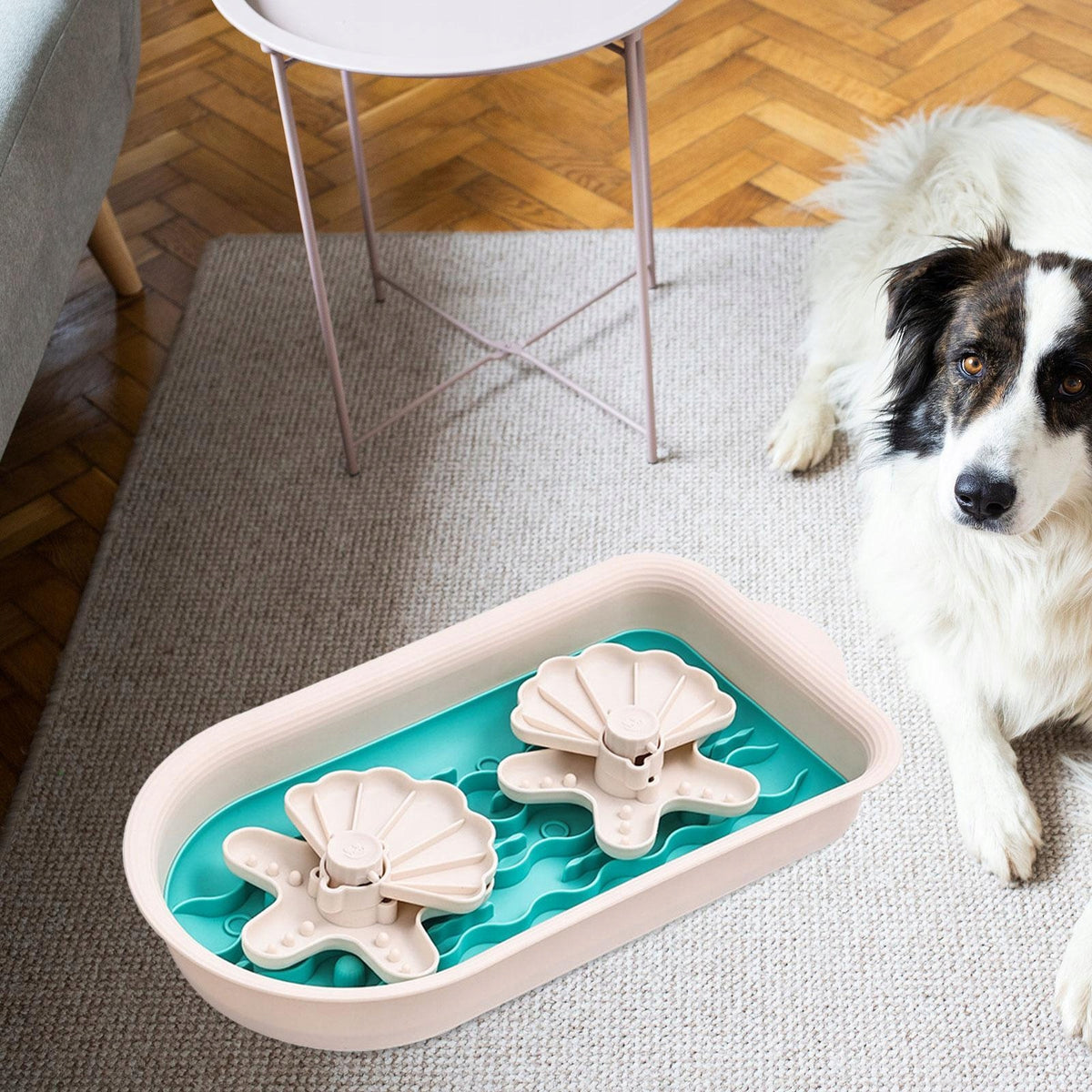 Dog Bowl Slow Feeder Interactive Dog Feeding Bowls Overfeed Stop green