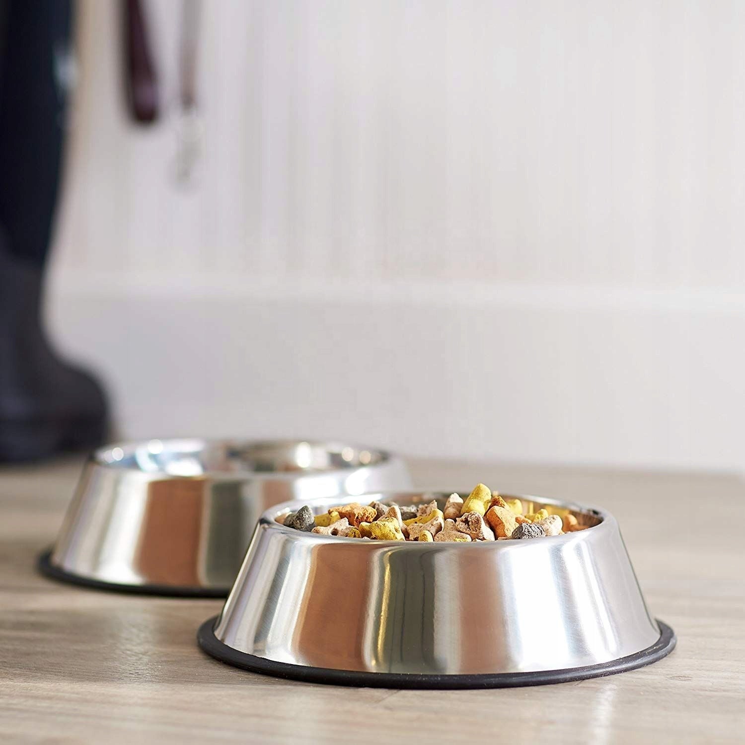 Dog Bowl Stainless Steel Non-Slip 800ml 25cm Capacity 0.8 l