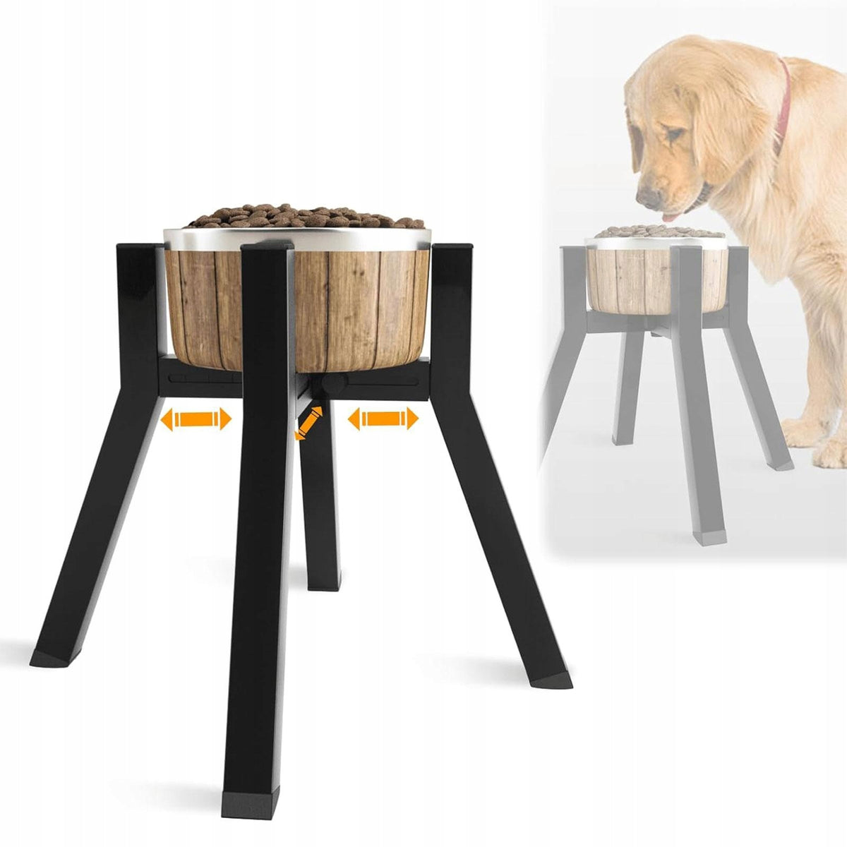 Dog Bowl Stand for Small Medium and Large Dogs Anti Slip Fixed Height