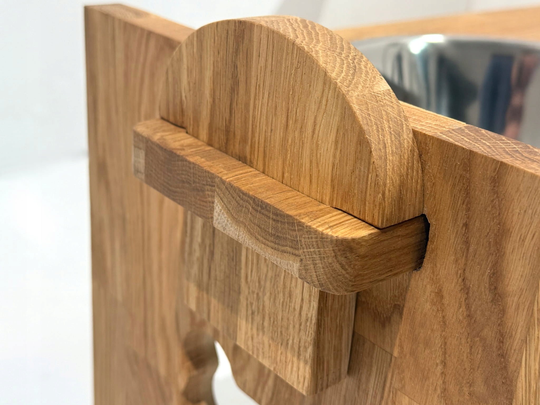 Dog Bowl on Wooden Stand Bowl Stand on XXL Stand Capacity 2.1 l