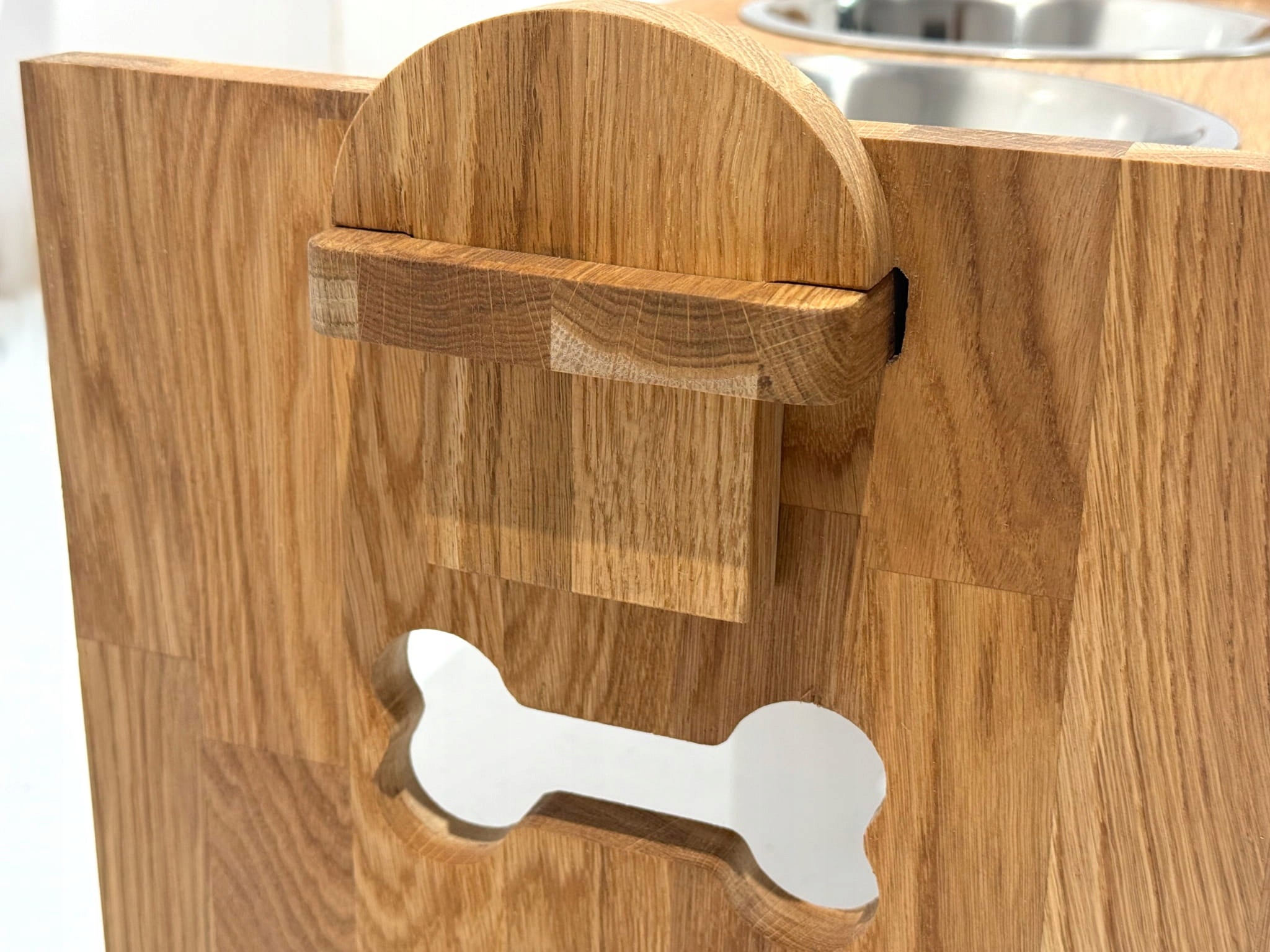 Dog Bowl on Wooden Stand Bowl Stand on XXL Stand Device type bowl stand
