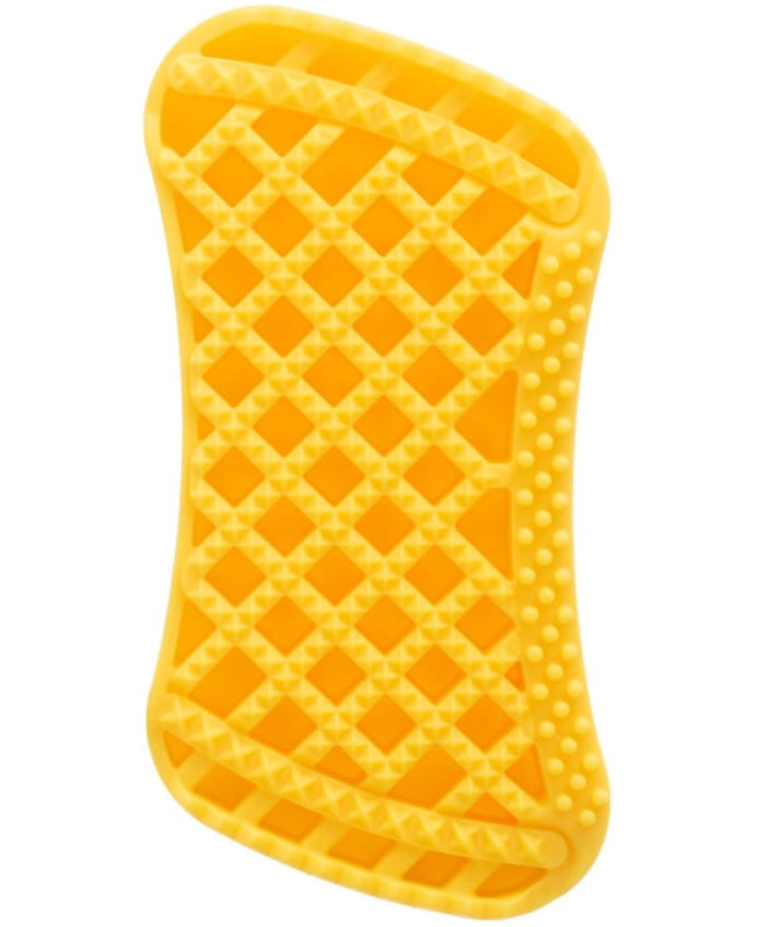 Dog Brush Medium Silicone Yellow Packaging status original