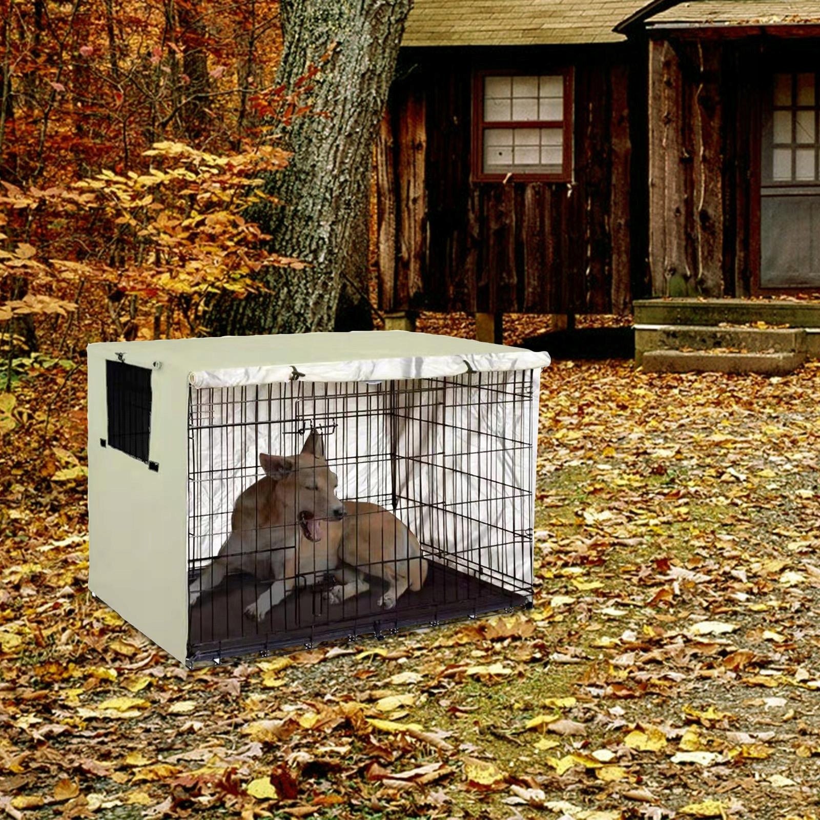 Dog Cage Cover Durable Sun Protection Breathable Indoor 79cmx51cmx53cm Trade name as described