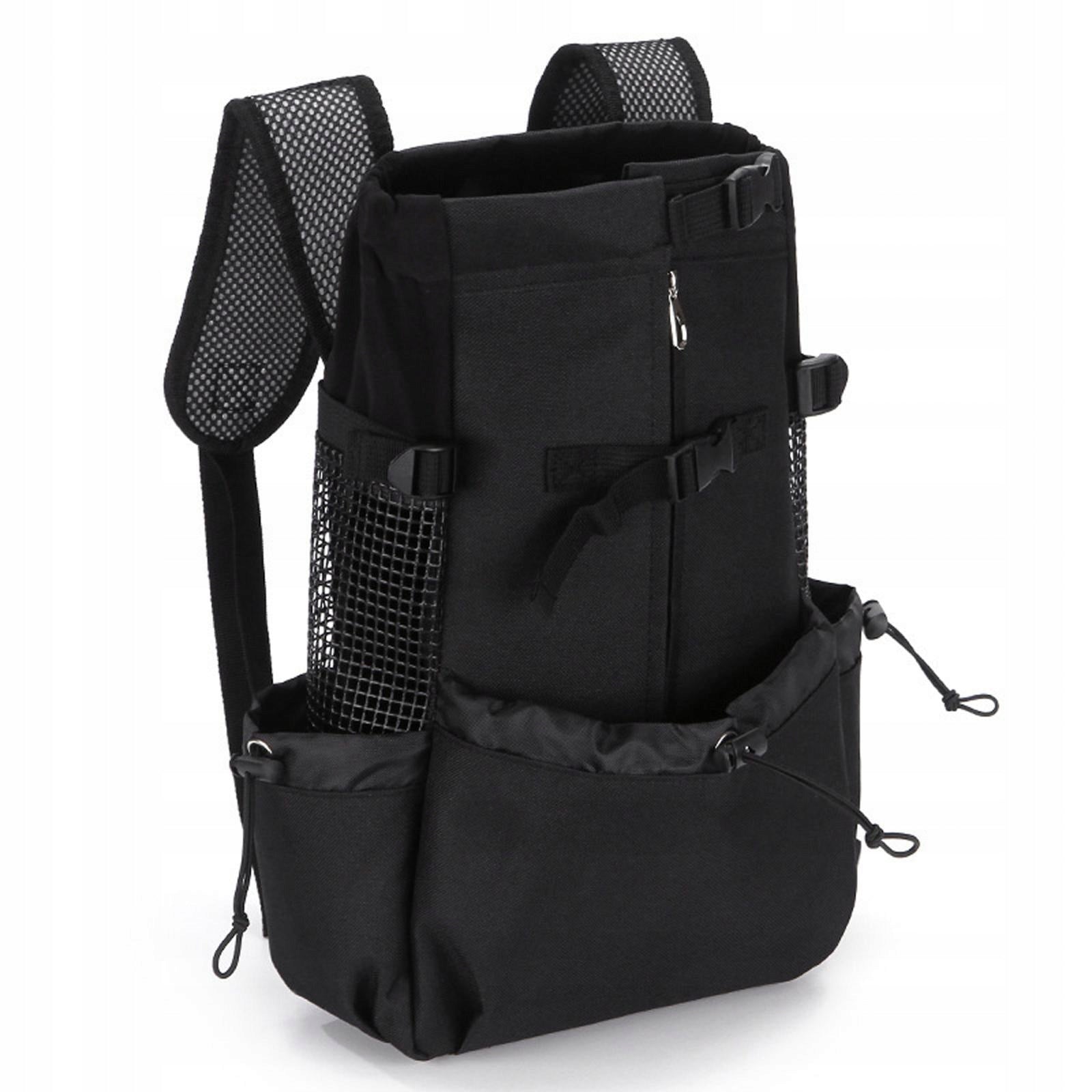 Dog Carrier Backpack Outdoor Breathable Mesh Reflective Strips Black XL Brand no brand